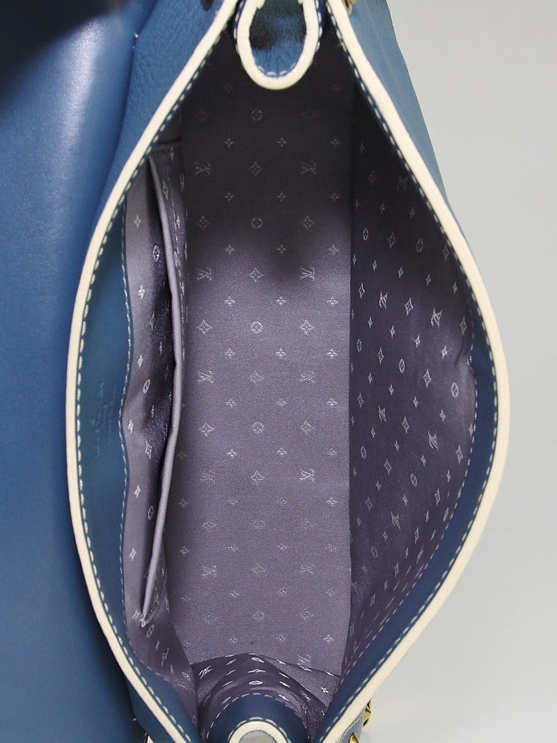Louis Vuitton Blue Suhali Le Fabuleux Bag Leather Pony-style calfskin  ref.118979 - Joli Closet