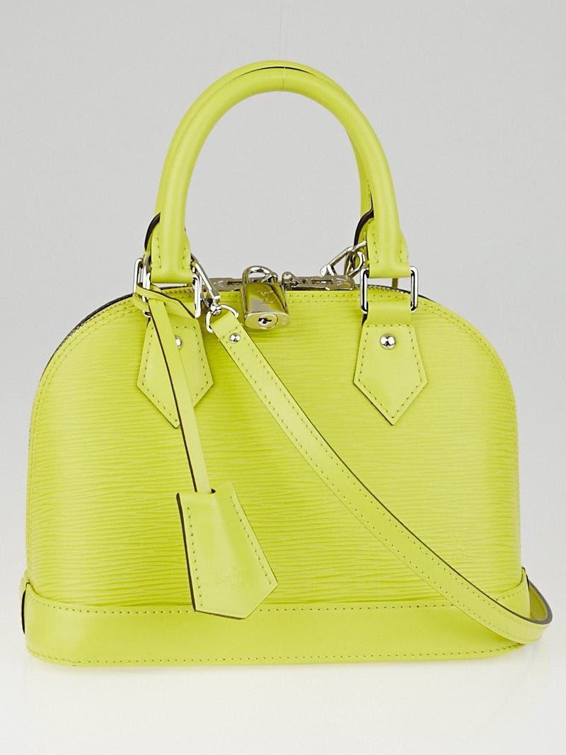 Louis Vuitton Pistache Epi Leather Alma BB Bag at 1stDibs  yellow alma bb, louis  vuitton alma bb yellow, lv alma bag