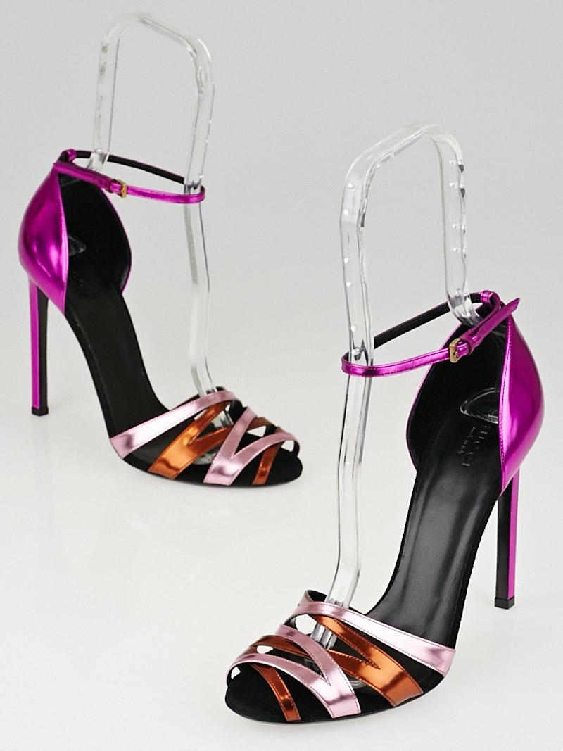 Gucci lame sales sandals