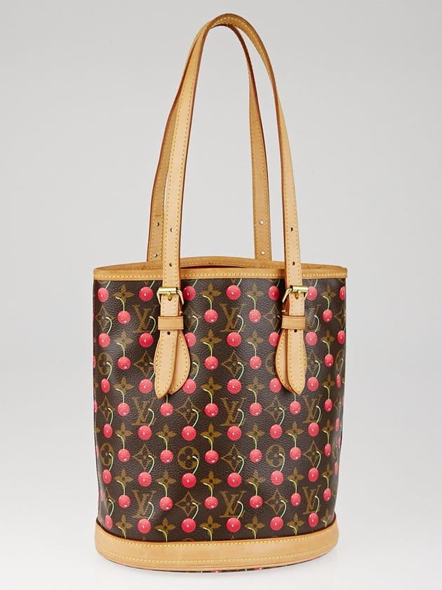 Louis Vuitton Limited Edition Monogram Cerises Bucket Bag