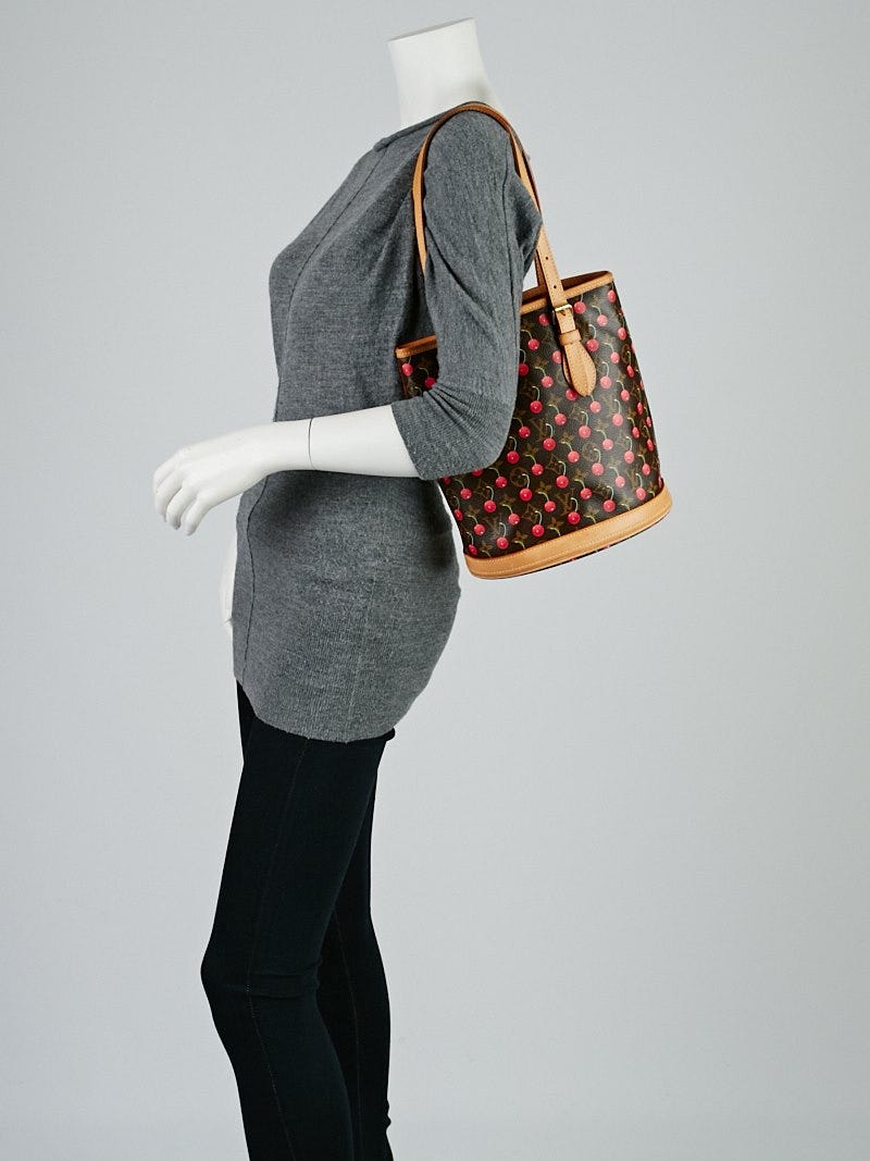 Louis Vuitton Monogram Cerises Cherry Bucket Bag - Yoogi's Closet