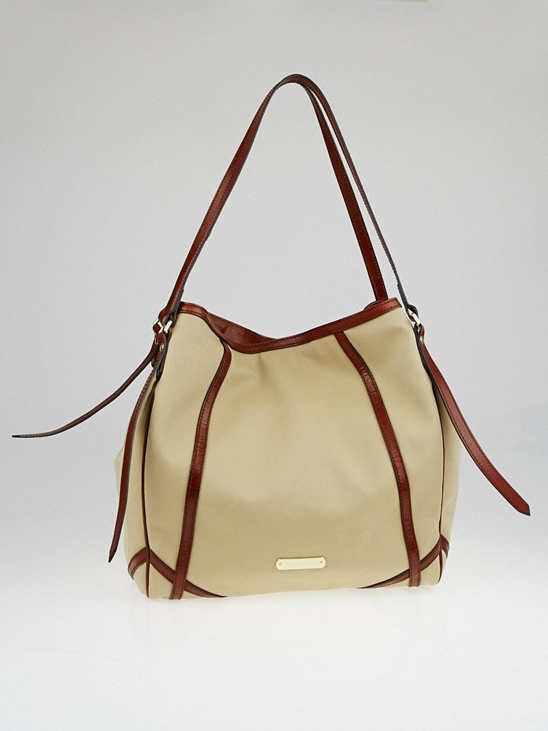 Burberry Honey Canvas Canterbury Tote Bag Yoogi s Closet