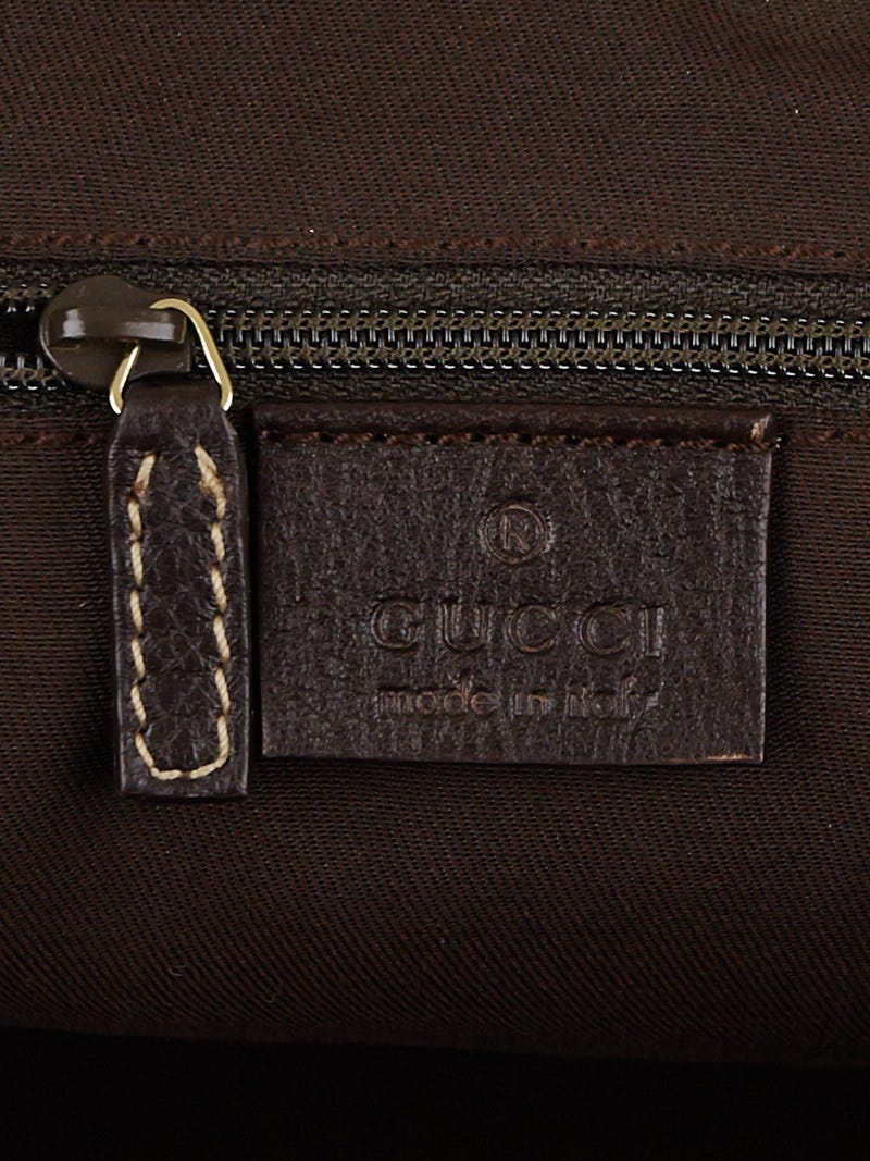 Gucci Beige/Ebony GG Canvas Vintage Web Shoulder Bag