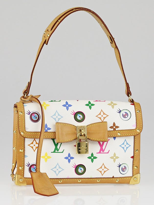Louis Vuitton White Monogram Multicolore Eye Miss You Bag