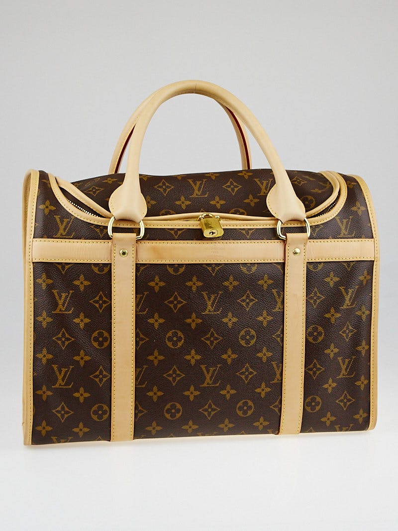 LOUIS VUITTON ルイ ヴィトンSac chien (ドックバック） Louis Vuitton Monogram Canvas Sac Chien 40 Dog Carrier | Yoogi's