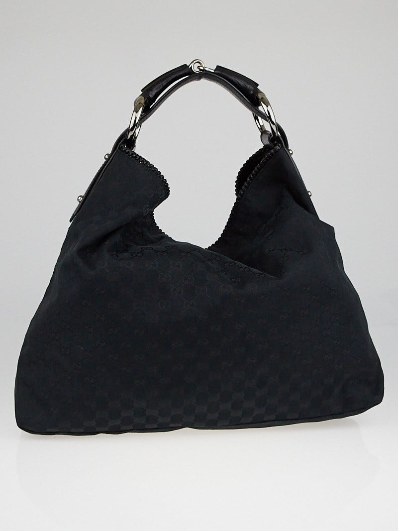Gucci horsebit hobo sales gg canvas large