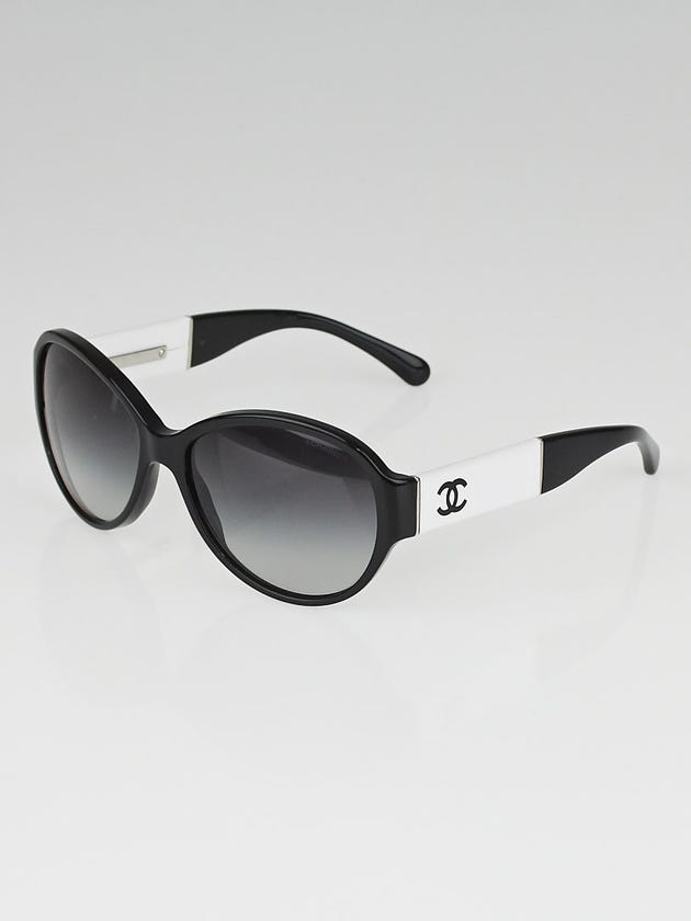 Chanel Black/White Frame CC Sunglasses-5229Q