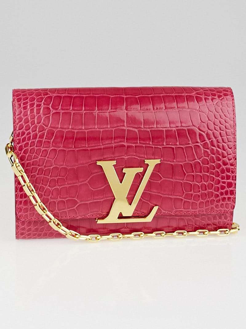 Louis Vuitton Yellow Crocodile Alma BB Bag - Yoogi's Closet