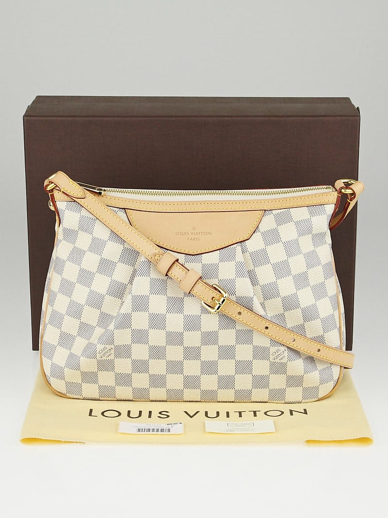 Authenticated Used Auth Louis Vuitton Damier Azur Siracusa PM