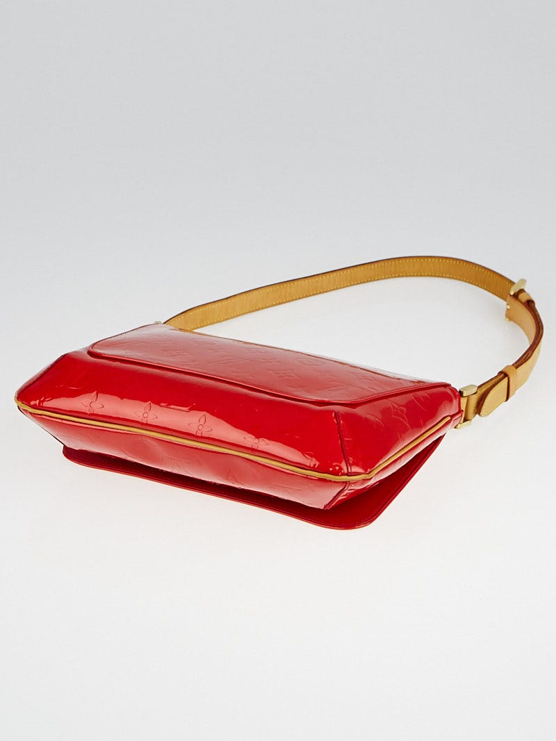 Louis Vuitton Red Monogram Vernis Thompson Street Bag - Yoogi's Closet