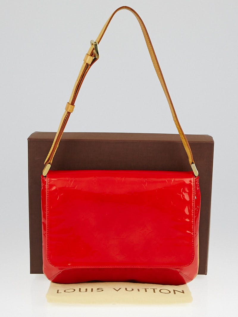 Louis Vuitton Red Monogram Vernis Thompson Street Bag - Yoogi's Closet