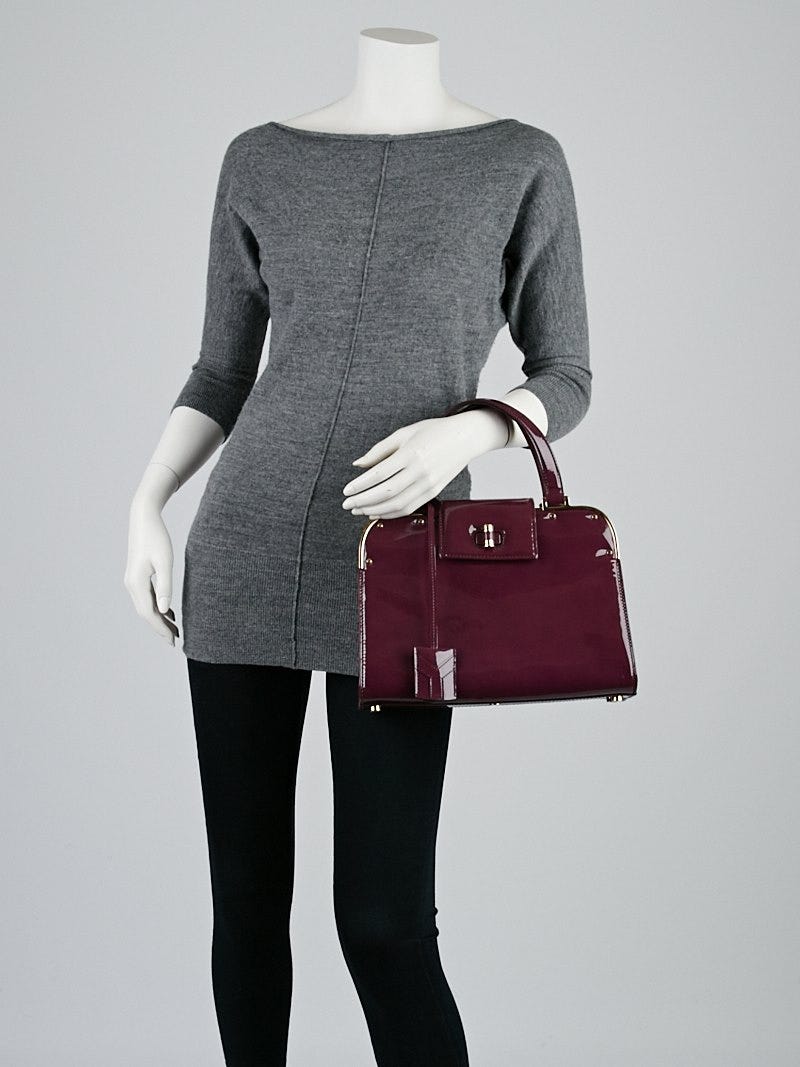 Yves Saint Laurent Purple Patent Leather Small Uptown Bag Yves Saint Laurent Purple Patent Leather Small Uptown Bag