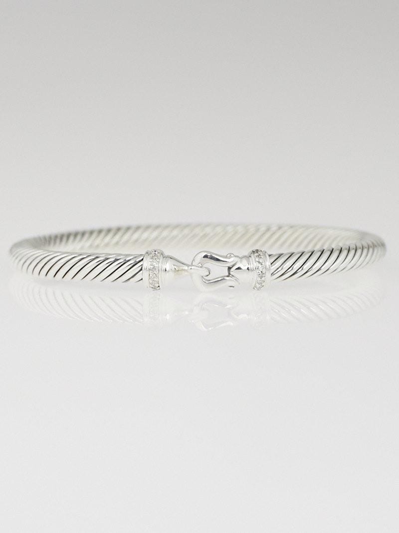 David yurman cable sales buckle bracelet with diamonds
