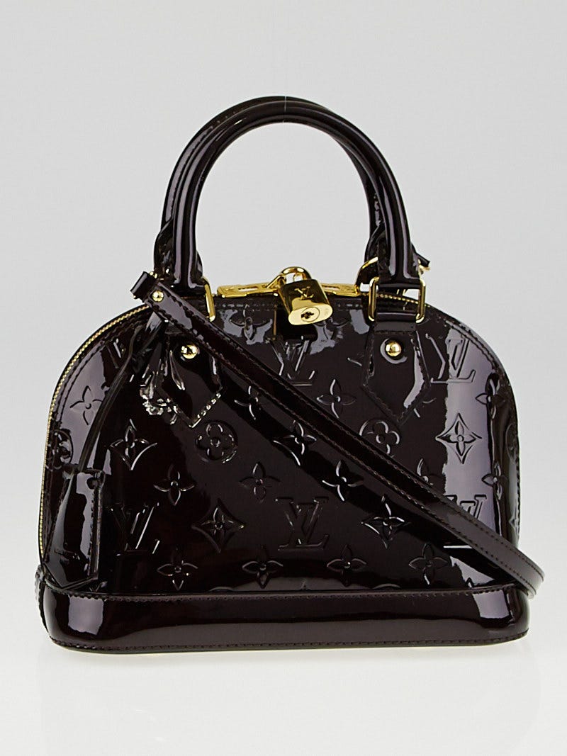 Louis Vuitton Alma PM Amarante Vernis Patent Leather Bag.