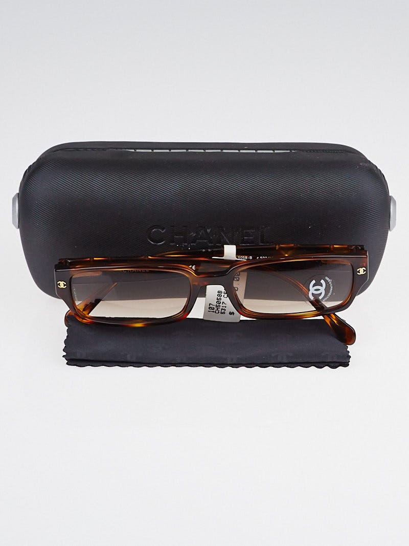 Chanel Tortoise Shell Small Frame Gradient Tint Sunglasses - 5058