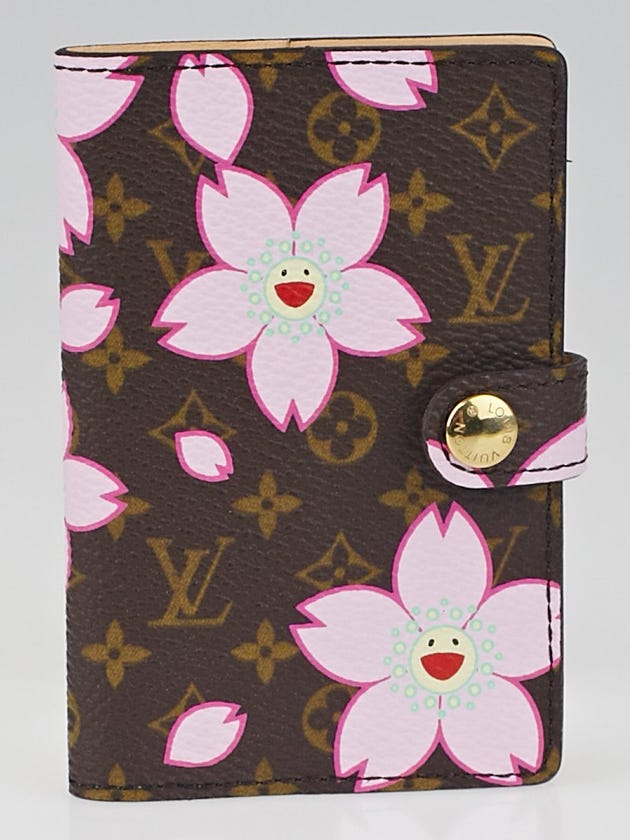 Louis Vuitton Limited Edition Cherry Blossom Monogram Canvas Address Book