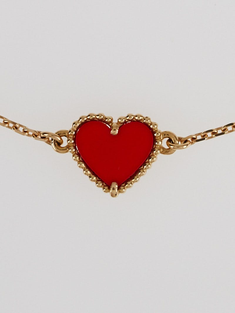 Van cleef and arpels heart bracelet on sale