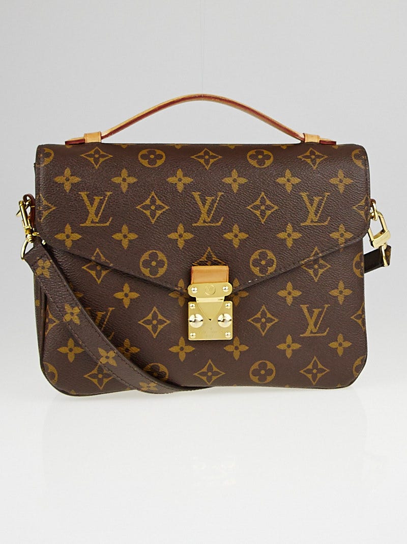 Louis Vuitton Beige/Rose Cream Monogram Empreinte Pochette Metis Bag -  Yoogi's Closet