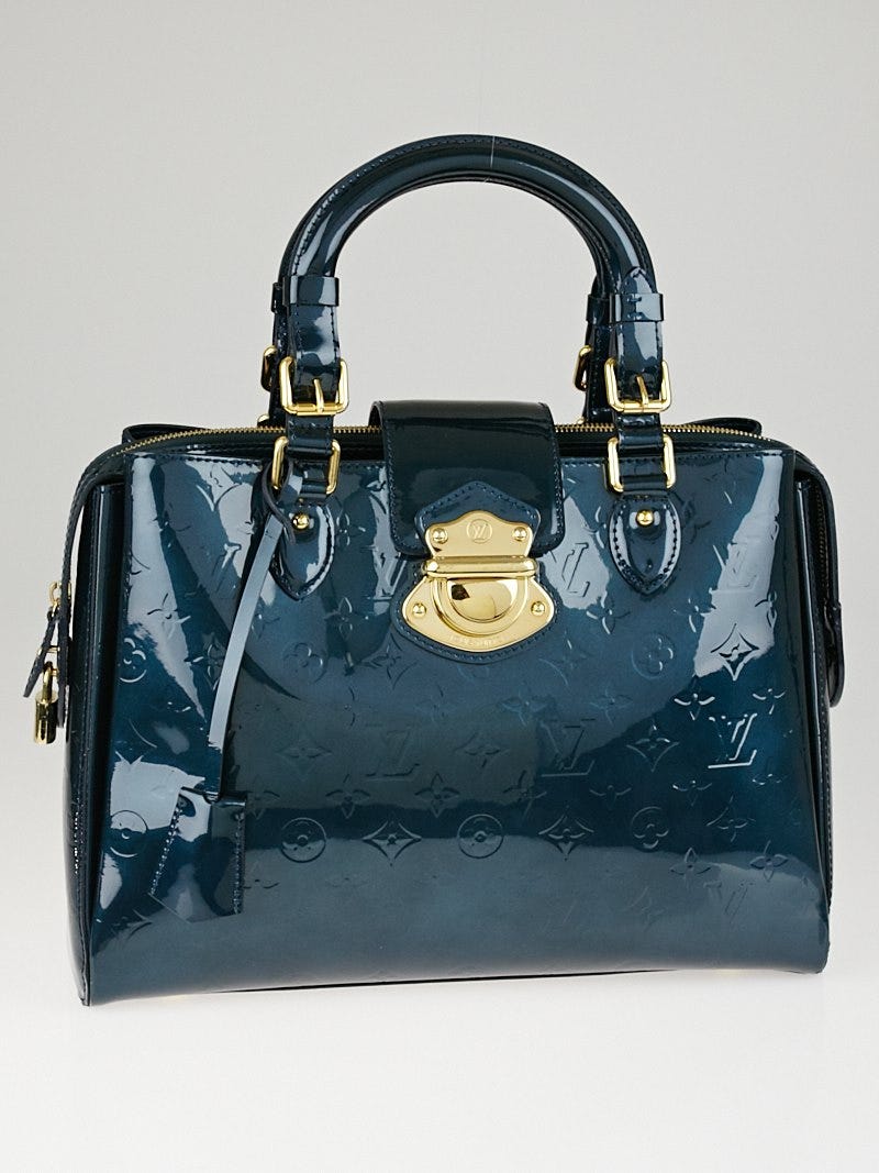Louis Vuitton, Bags, Authentic Louis Vuitton Melrose Ave Bleu Nuit  Monogram Vernis