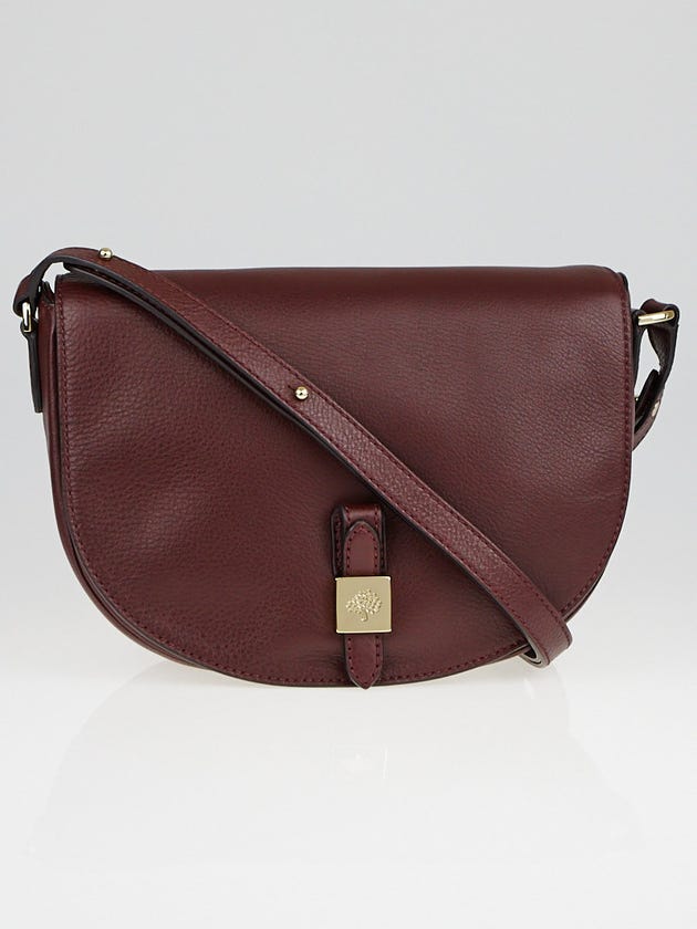Mulberry Oxblood Soft Small Grain Leather Tessie Satchel Bag