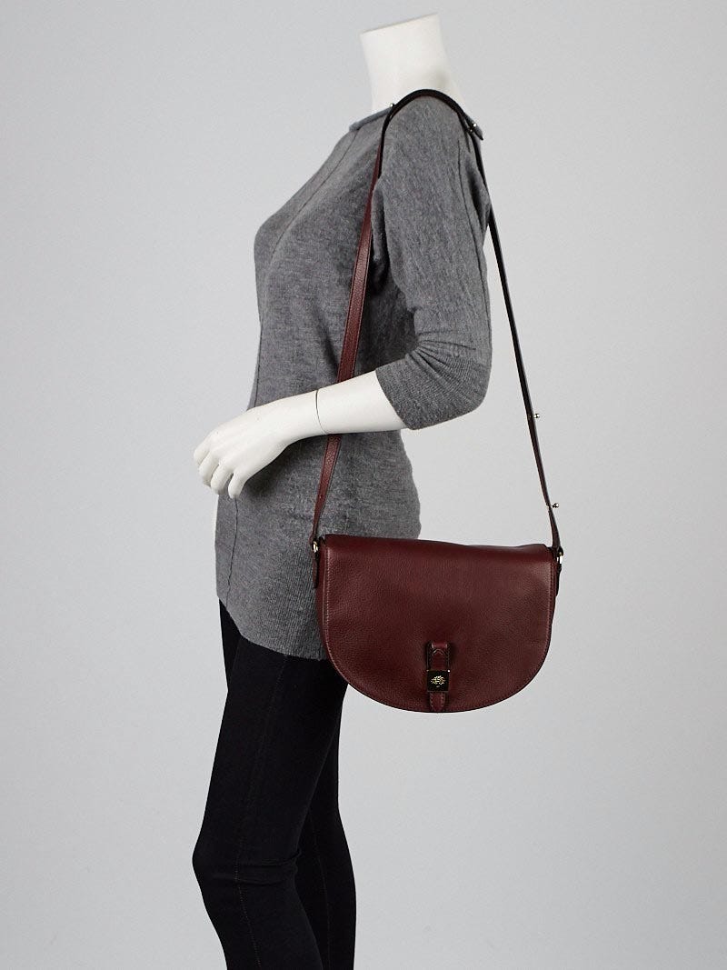 Mulberry tessie sale tote oxblood