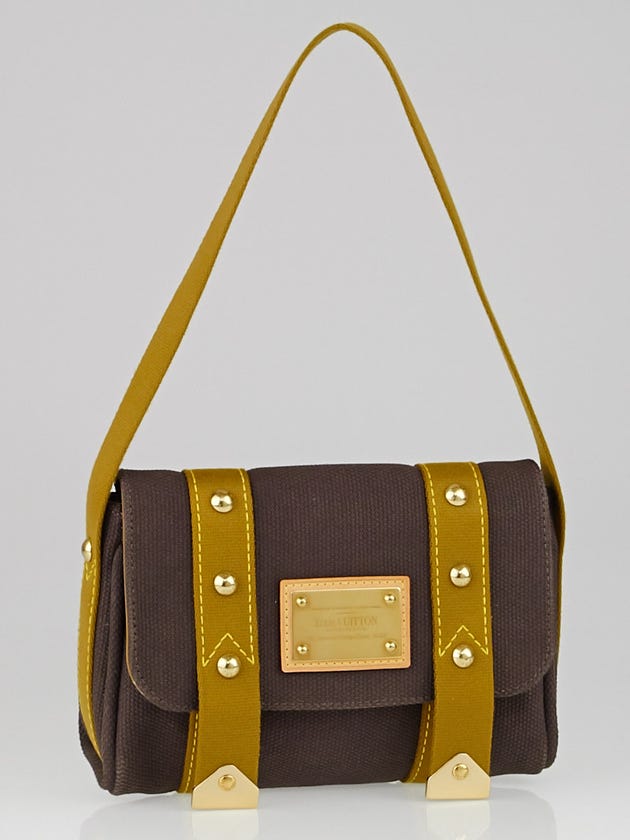 Louis Vuitton Limited Edition Brown/Khaki Toile Canvas Antigua Besace PM Shoulder Bag