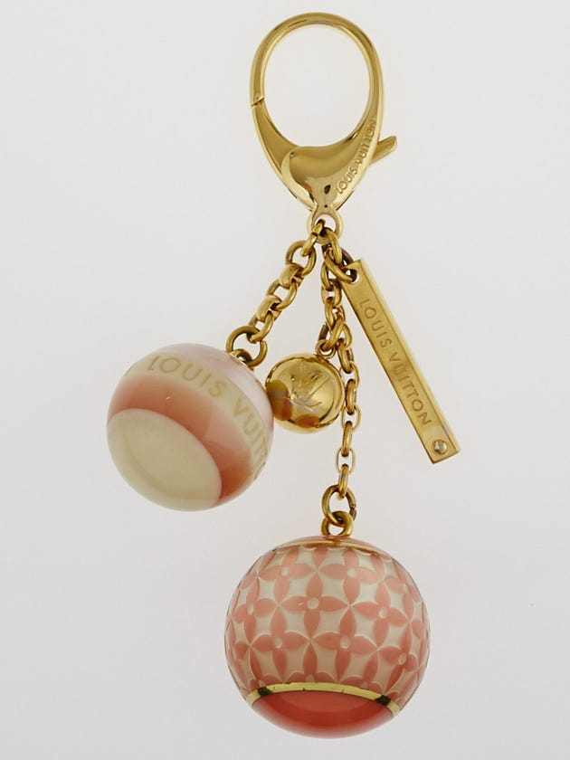Louis Vuitton Pink Resin Monogram Mini Lin Key Holder and Bag Charm 