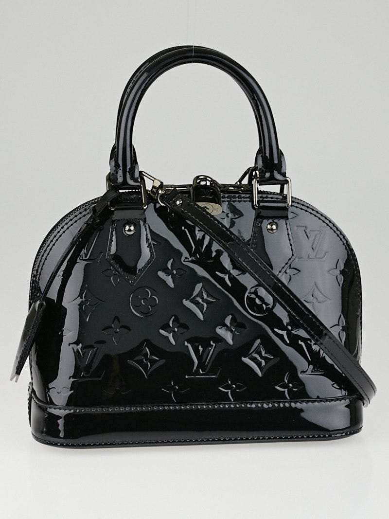Louis Vuitton Black Magnetique Monogram Vernis Alma BB Bag
