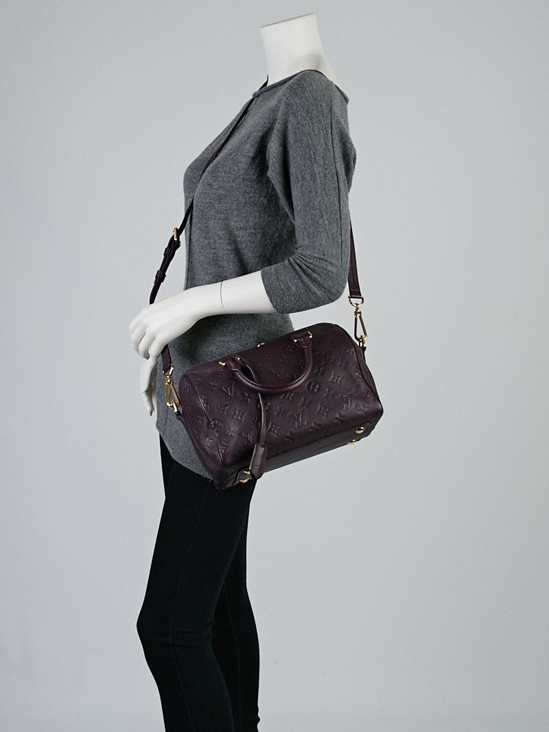 Louis Vuitton Aube Monogram Empreinte Speedy Bandouliere 25