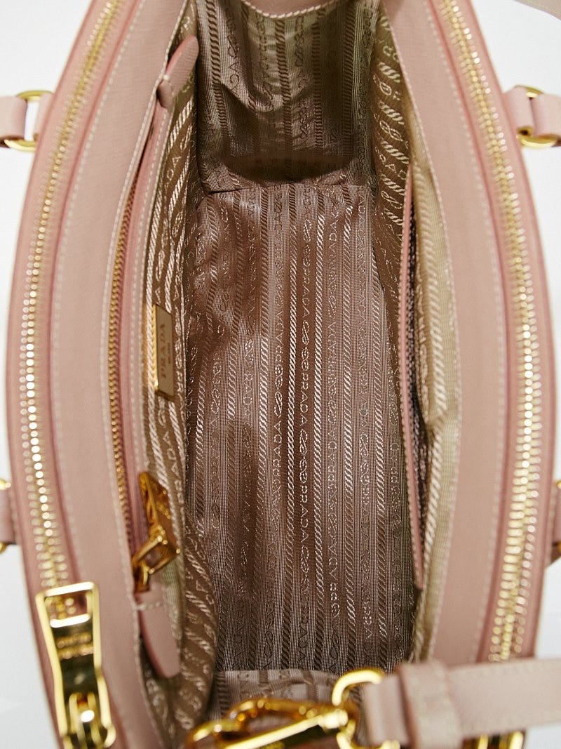 PRADA Prada Galleria small handbag in Saffiano Lux leather - Brown
