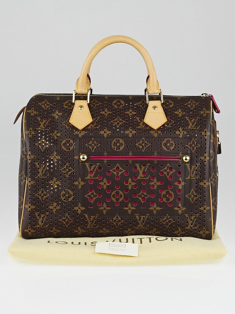 Louis Vuitton Limited Edition Pink Perforated Monogram Canvas