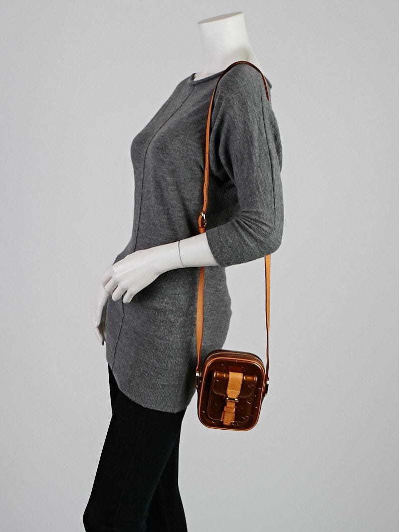 人気の春夏 Bronze Vuitton Louis Monogram Bag PM Christie Vernis バッグ