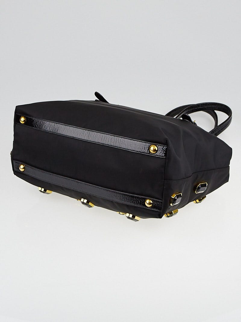PRADA プラダ B9024 ロゴプレート トートバッグ ナイロン素材
