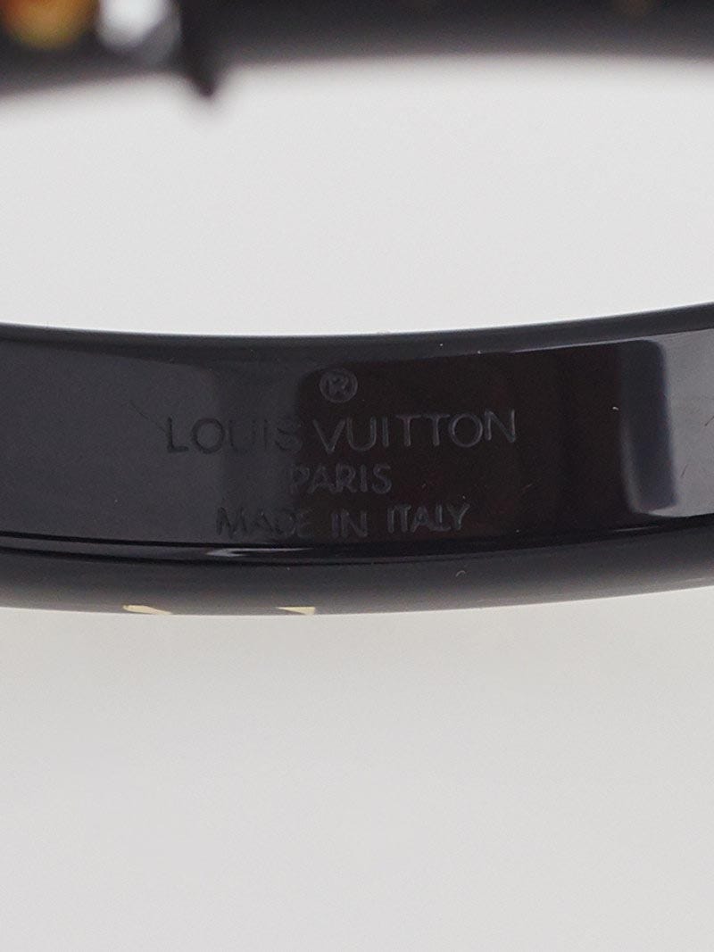 Louis Vuitton Black Monogram Inclusion TPM Bracelet Size S+ 