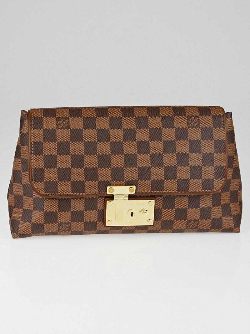 Louis Vuitton Damier Canvas Pochette Ascot Clutch Bag Yoogi s Closet
