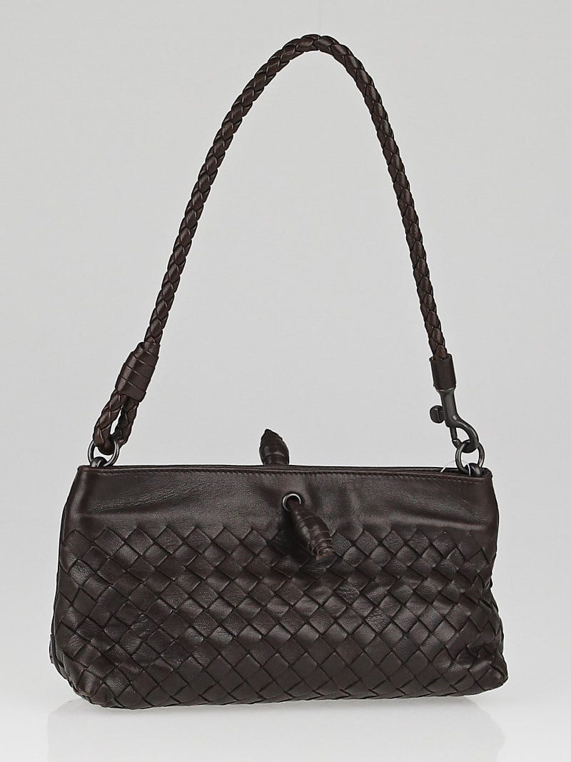 Bottega Veneta Intrecciato Nappa Pochette - Black Mini Bags, Handbags -  BOT81604