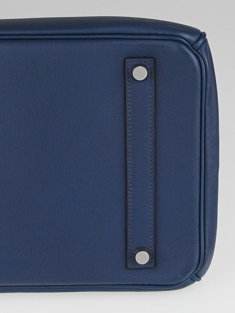 Hermes 35cm Blue de Prusse Togo Leather Palladium Plated Birkin Bag -  Yoogi's Closet