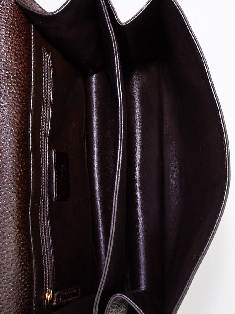 Fendi Brown Borsa Leather Classico No. 1 Satchel Bag - 8BT169