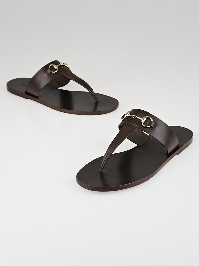 Leather thong sandal 2025 gucci