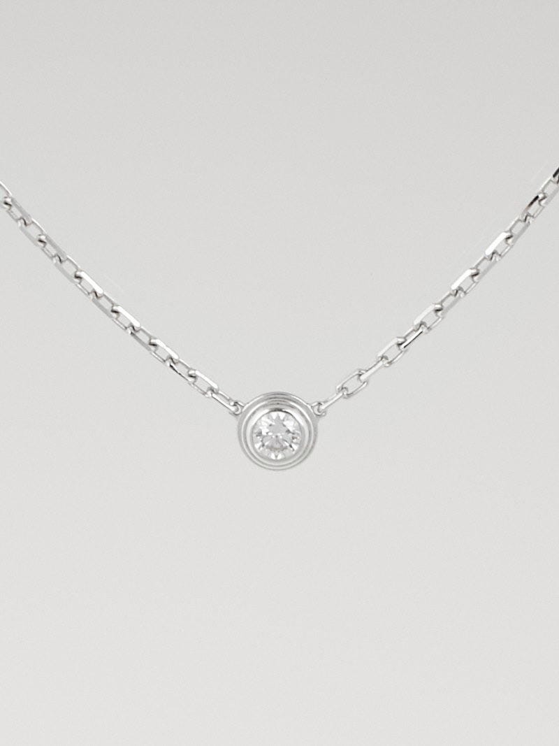 18k White Gold and Diamond Diamants Legers de Cartier Small