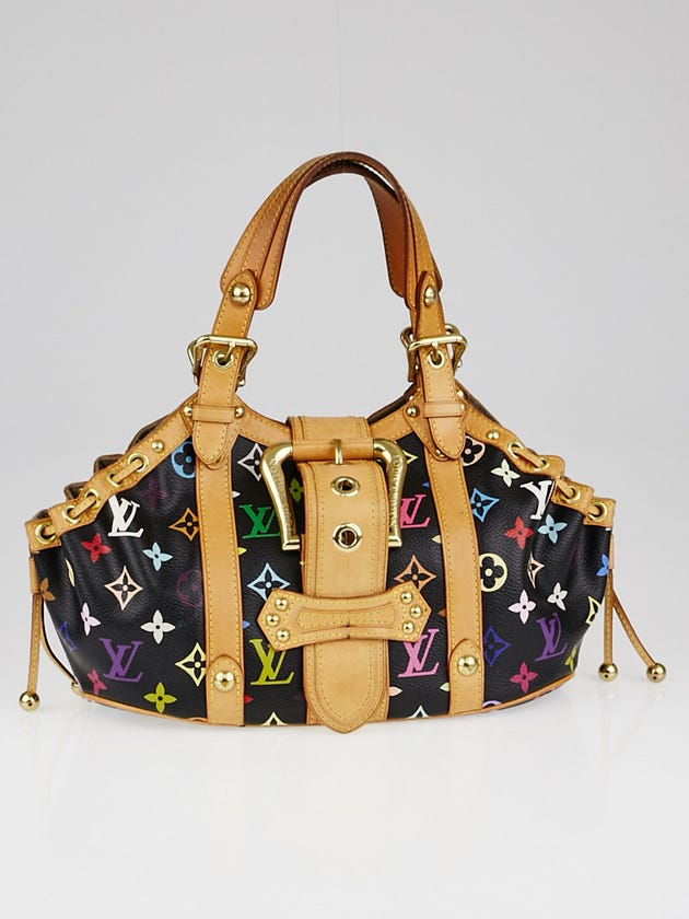 Louis Vuitton Black Monogram Multicolor Theda GM Bag
