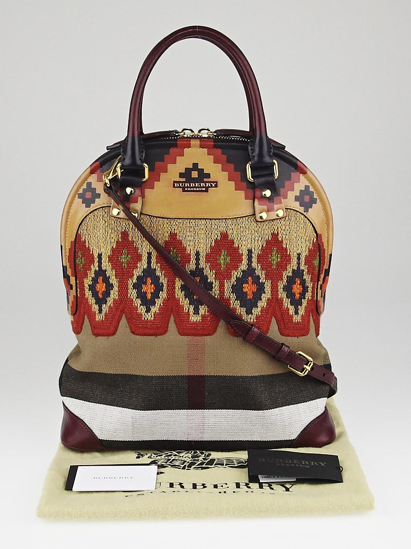 Burberry prorsum top hand painted bag