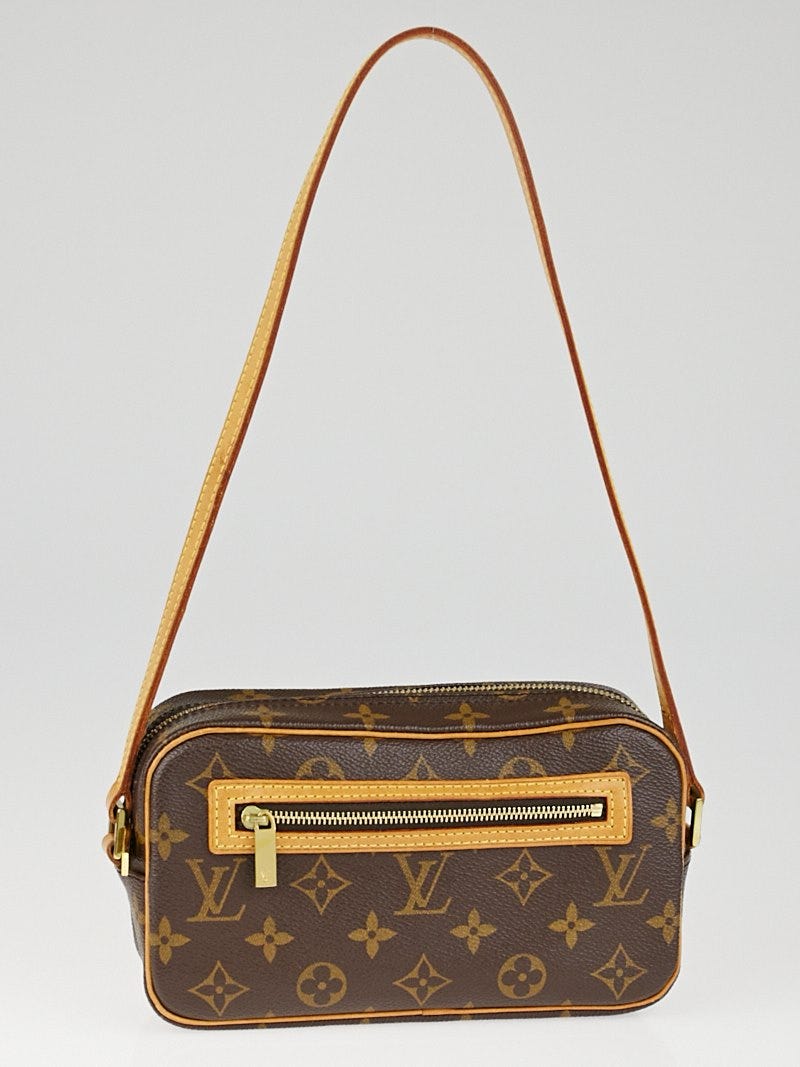 Louis Vuitton 2002 Pre-owned Monogram Pochette Cite Shoulder Bag - Brown