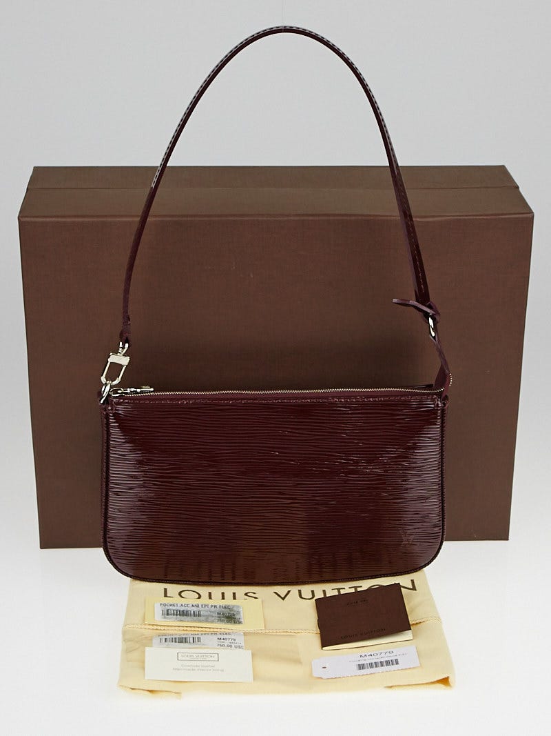Louis Vuitton Black Electric Epi Leather Accessories Pochette NM Bag -  Yoogi's Closet
