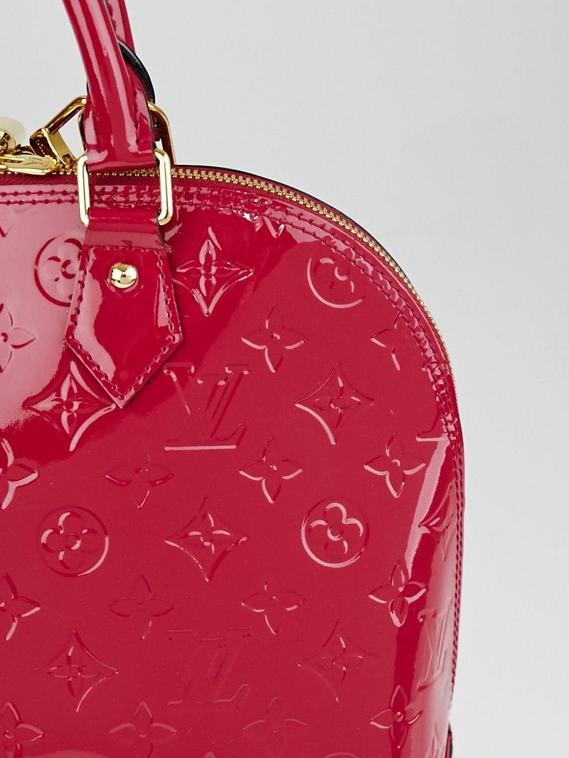 Louis Vuitton Monogram Vernis Magenta Alma PM bag + matching strap –  Bagaholic
