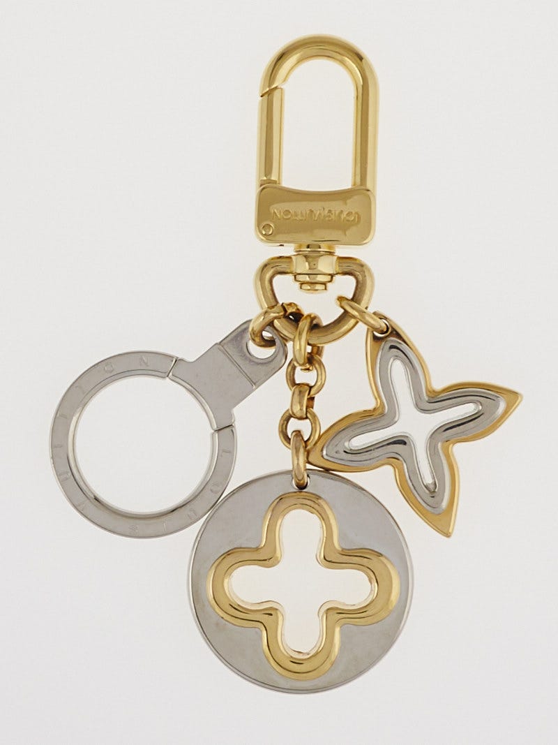 Louis Vuitton Silver/Gold Metal Insolence Key Holder and Bag Charm