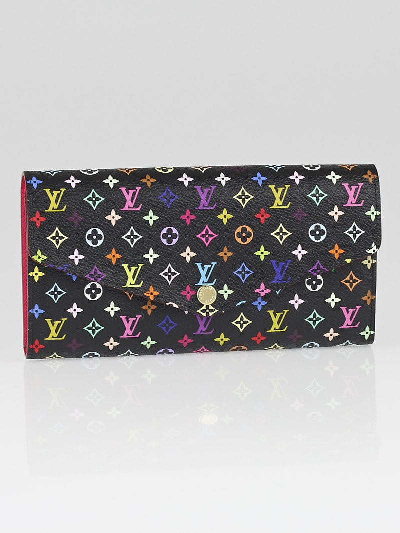 Louis Vuitton Monogram Multicolor Sarah Wallet NM Black Grenade