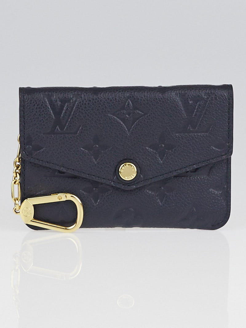 Louis Vuitton Black Monogram Empreinte Leather Pochette Cles Key and Change Holder Yoogi s Closet