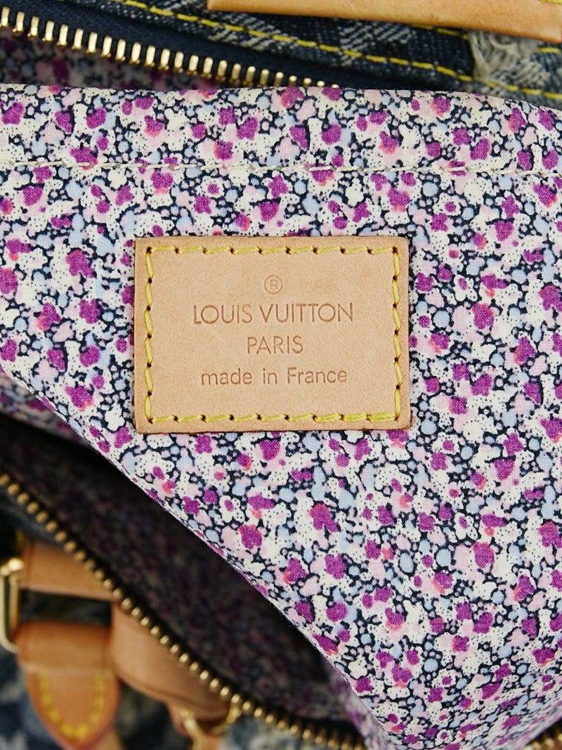LOUIS VUITTON, Speedy 30 Patchwork Denim, handbag, blue denim with  monogram pattern, yellow metal details, marked with date code (France,  2017), lined with floral textile. Vintage Clothing & Accessories - Auctionet