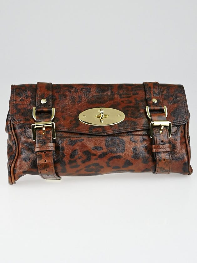 Mulberry Alexa Leopard Leopard Print Mulberry Alexa Clutch